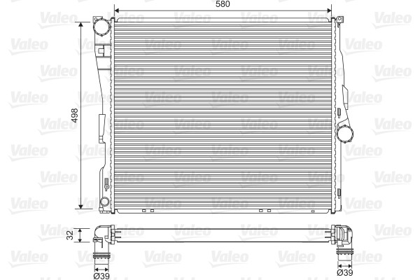 Fits VALEO 701563 RADIATOR  ⭐UK Stock⭐