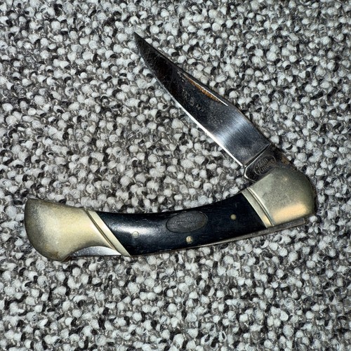 Vintage pocket knife folding man knives Gold Tone, Brass Ends Hunting Survival￼