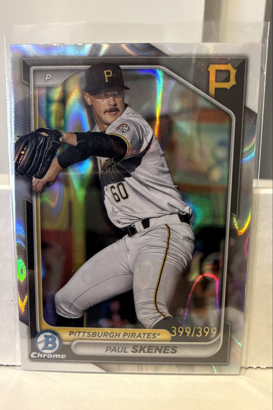 2024 Bowman - Chrome Prospects Paul Skenes #BCP-125 Lava Refractor 399/399 (RC)