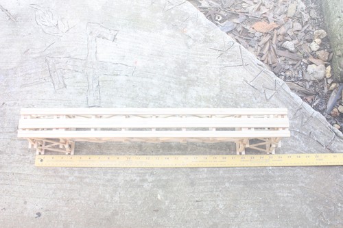 O Scale Model Train Garden Trestle Custom 5" Span Use W/ Lionel USA MTH RAW WOOD - Picture 3 of 10