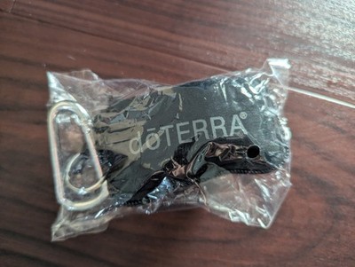 doTERRA Oil Key Chain Travel Case Holds 8 Vials Carabiner Clip Black New