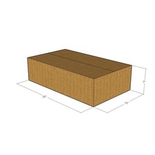 15 26x15x7 Kraft Brown Corrugated Shipping Boxes 32 ECT Single-Wall New