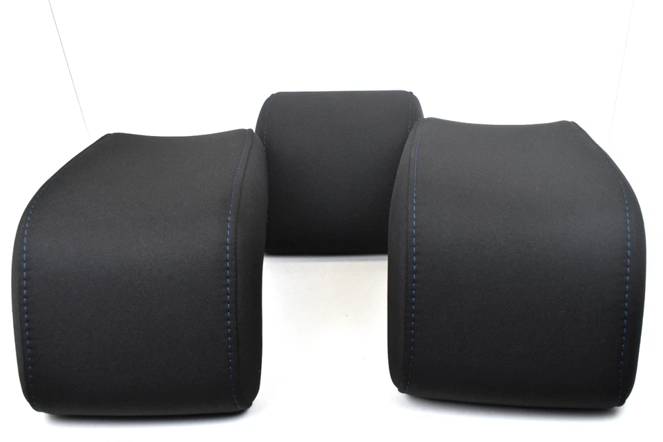 2016-2020 Toyota Yaris iA Rear Seat Black Cloth Left Right Headrest Set of 3 OEM - Image 4 of 4