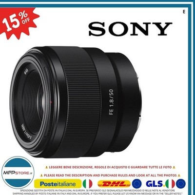Sony 50mm f/1.8 FE Vollformat E-Mount Porträt Bokeh Objektiv - Nicht getestet