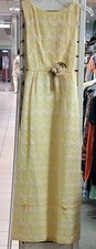 1966 Yellow/White Lace Prom Dress 6