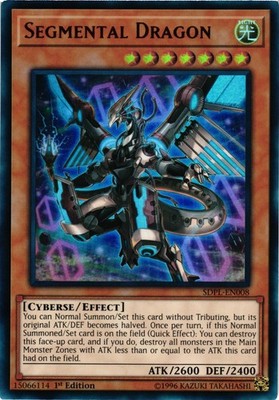 Yugioh Segmental Dragon  SDPL-EN008 1st Ultra Rare NM