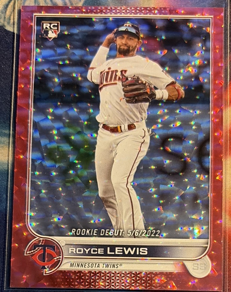 ROYCE LEWIS 2022 TOPPS UPDATE #149 RC DEBUT RED FOIL TWINS /199