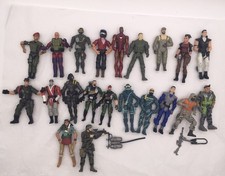 Lot Of 21 Military Soldier 3.75  Action Figures Chap Mei Lanard The Corps Hasbro