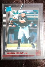 2021 Panini Chronicles - Clearly Donruss Rated Rookies Andrew Vaughn #18 Red...