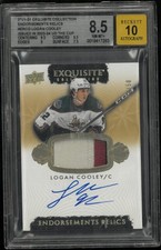 2023 UD Exquisite Endorsements Relics Patch Auto Logan Cooley RC BGS 8.5 /50