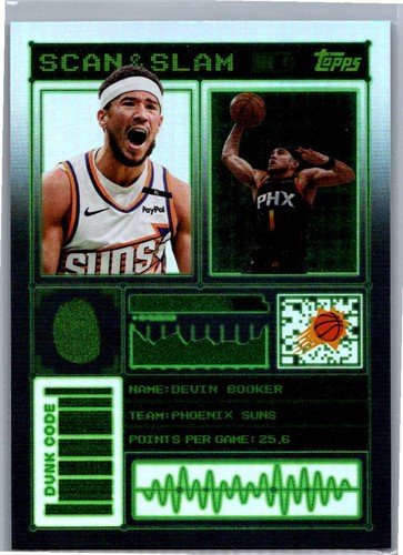 Devin Booker #SS-11 2025 Topps Scan and Slam card