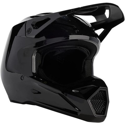 Fox Motocross-Helm V1 Solid - Schwarz