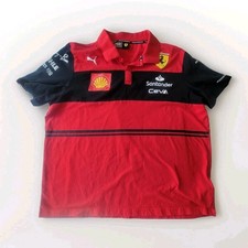 SCUDERIA FERRARI F1 RACING TEAM MEN PUMA POLO SHIRT JERSEY 2022 SIZE XL