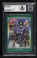 BAS 2002 Score 2002 Rookie Ed Reed #324 BGS Authentic Auto HOF ow6