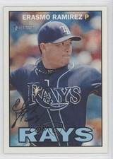 2016 Topps Heritage Gum Damage Back Erasmo Ramirez #197 0f8