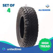 Set Of 4 Used Lt 25575r17 Bfgoodrich All-terrain Ta Ko2 111108s - 10.532