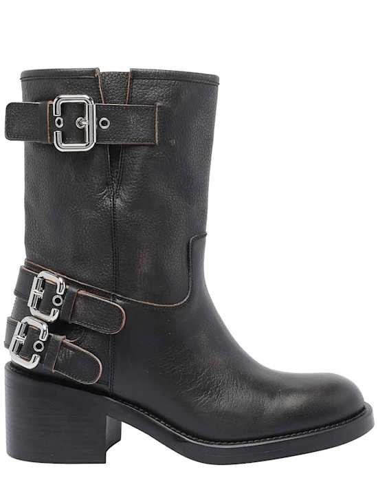 Chlo - Women - Buckle Boots - Black 269590₽
