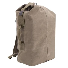 Canvas Leisure Backpack Tactical Military Duffel Bags Travel Climbing Bag, Gy...