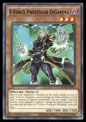 Yugioh S-Force Professor DiGamma BLVO-EN012 Common 1st Edition NM