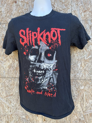 Slipknot Wait And Bleed Graphic T Shirt Mens small Short Sleeve Used Rock Tee