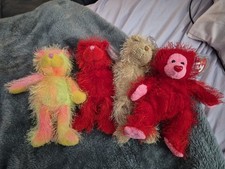 NEW Lot Of 4 TY BEANIE PUNKIES -MINT w/MINT TAGS