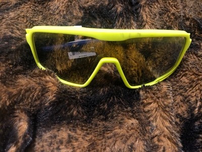 Knockaround Campeones Yellow Blue Rubberized Wraparound Sunglasses NWT