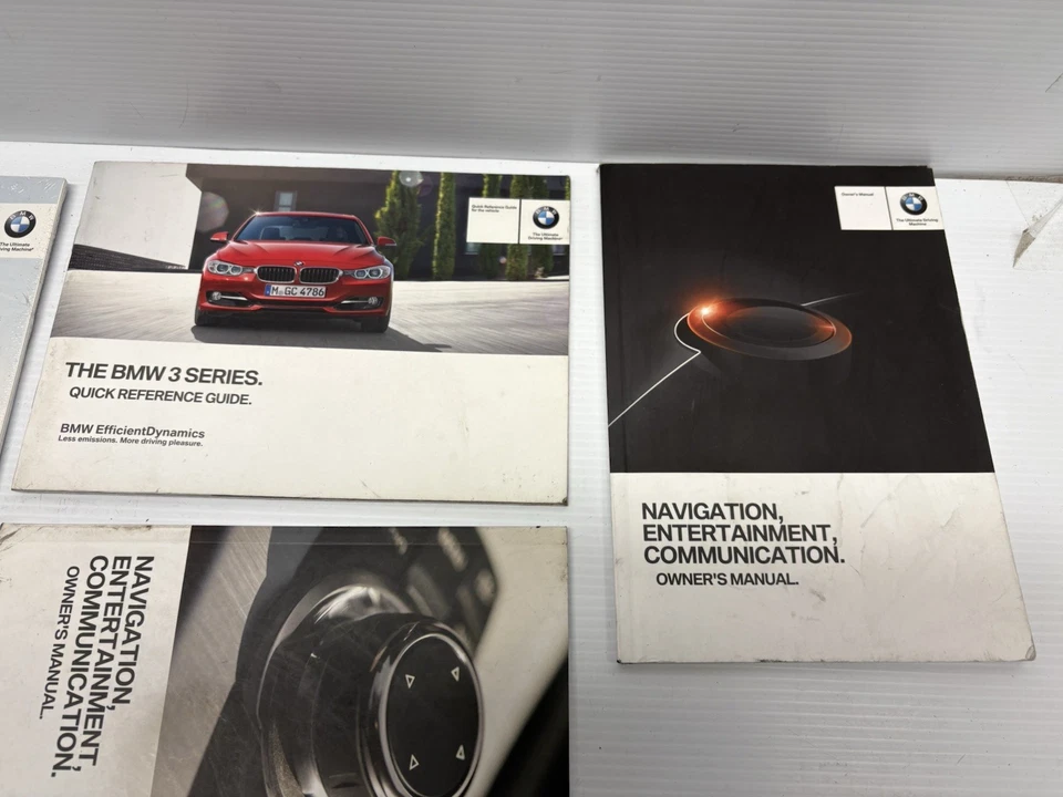 2015 宝马 320I 328i F30 车主手册信息书套装皮革外壳 原始设备制造商 — 第 4/4 张图片