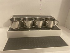 4 PCs Stainless Steel Drinking Mug Metal Cups for Toddlers Kids Water