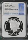 2023 S $1  Peace Silver Dollar NGC PF 70 UC FDI in First Day Issue #6805457-012