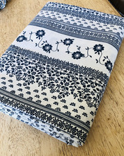 Vintage Single Duvet Cover Bedding 1960s 1970s blue Horrockses