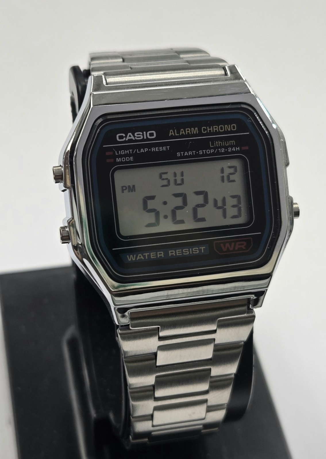 Casio Digital Men's Watch Classic Daily Alarm A158 A-158 A158WA METAL BAND NEW