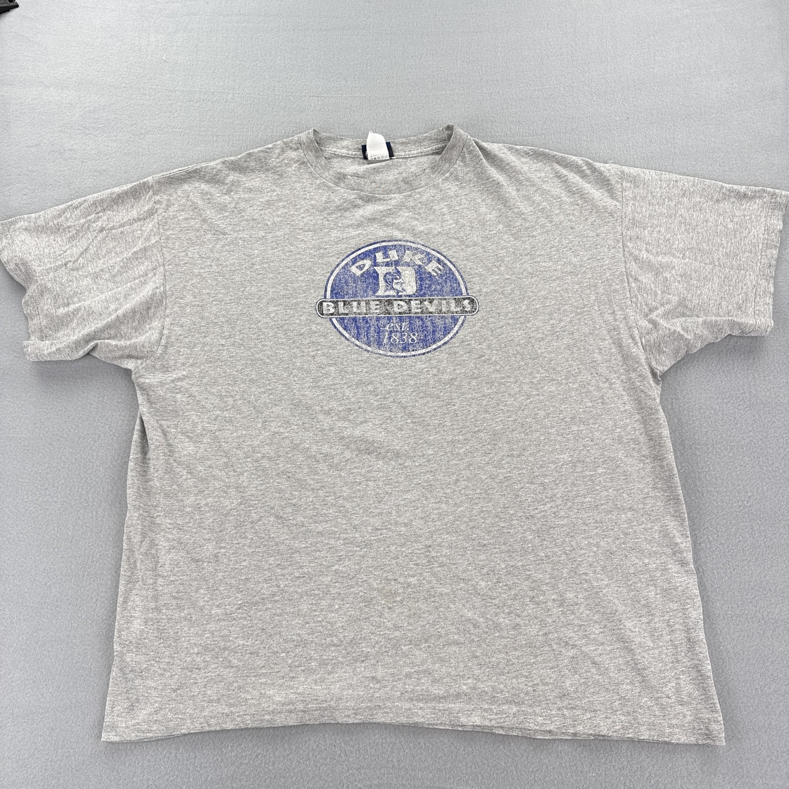 Duke Blue Devils Shirt Mens Large Gray Champs NCAA Basketball Tee 2000s College