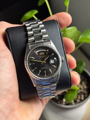 Orient President Day Date 46E701-91 21 Jewels Vintage Rare JDM Automatic Watch