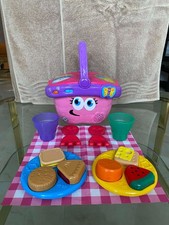 Leap Frog Picnic Basket Learning Shapes Preschool Toddler Music Pink MINT GREAT