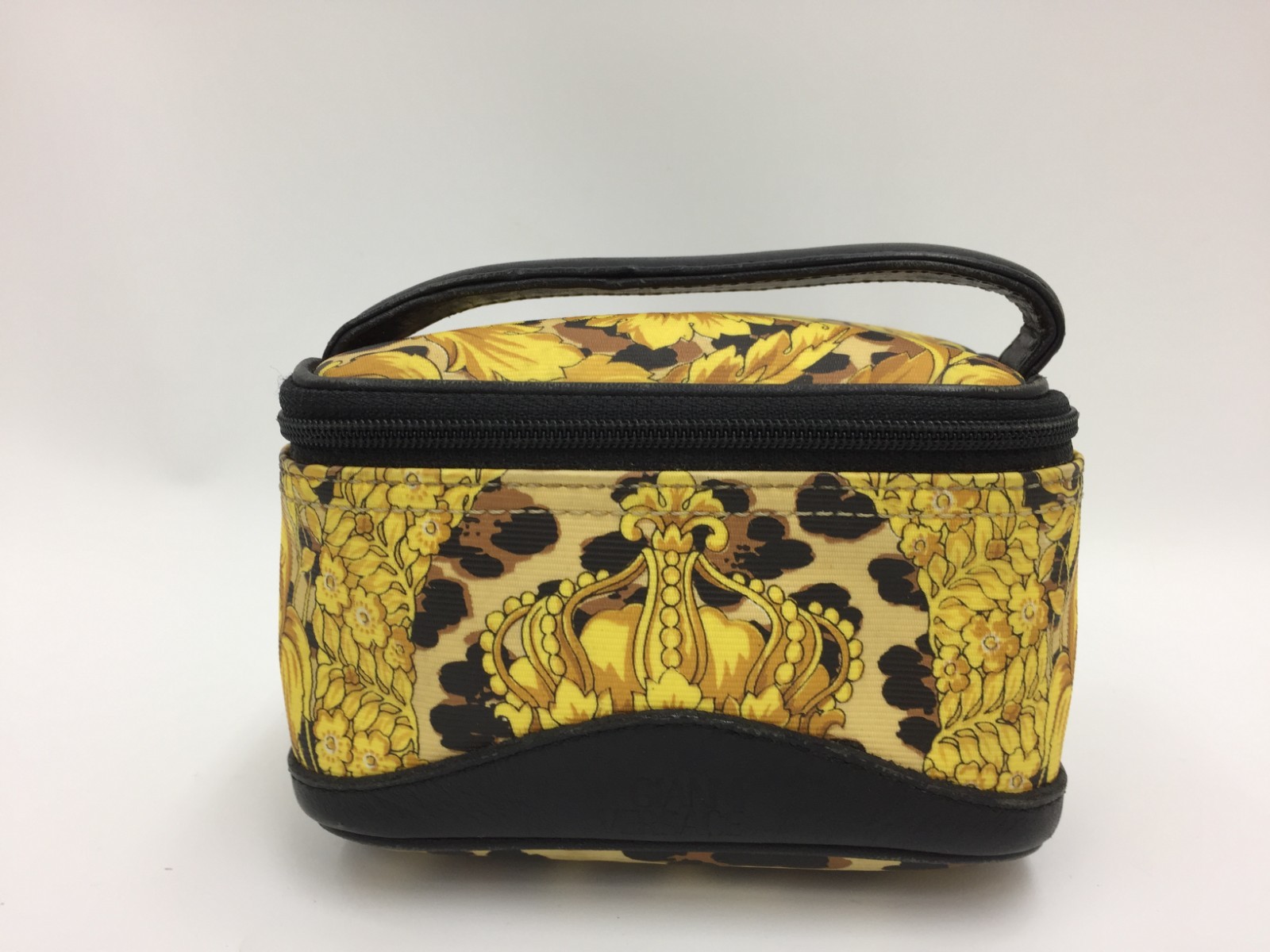 Auth Gianni Versace Nylon Leopard Tiny Pouch Bag … - image 1