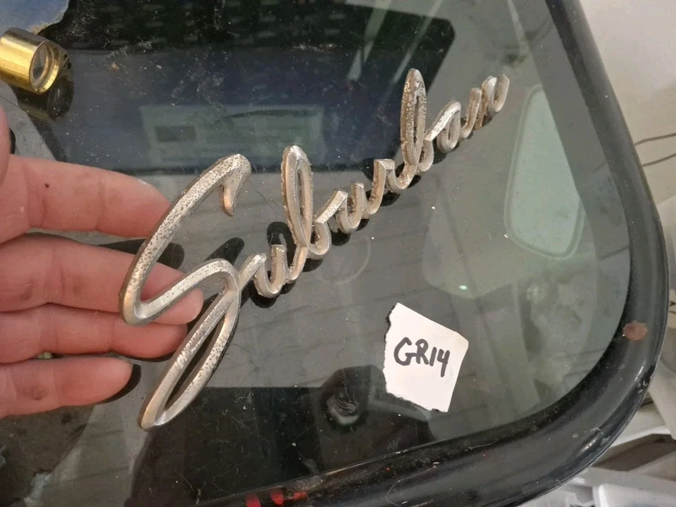 VINTAGE 1959 PLYMOUTH SUBURBAN EMBLEM SCRIPT OEM MOPAR - Image 3 of 4