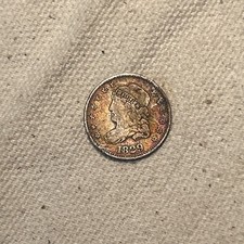 1829 H10c Capped Bust Half Dime Original! QA 905-22