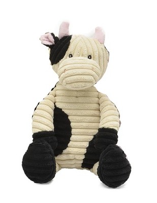Unipak Kordy Jr. Plush Stuffed Animal Toy Plush Black and Cream Cow 12''