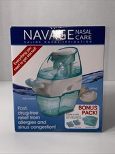 NAVAGE NASAL CARE SALINE IRRIGATION SYSTEM Model SDG-2 NEW SEALED  BONUS PACK