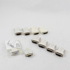 Lot de 10 adaptateurs vidéo blancs DVI-A vers VGA