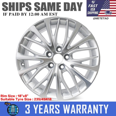 #ad New Alloy Wheel For 2018 2020 Toyota Camry Xle 18X8 Inch Silver Rim 4261106F80 $132.99