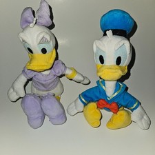 2 Donald Duck Daisy Duck Plush Lot Stuffed Animal Toy Disney Just Play