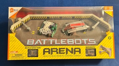 HEXBUG BattleBots Arena Bronco vs Witch Doctor Remote Control Robot Set NIB NEW