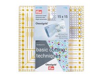 Prym 611306 Omnigrid Universal-Lineal 15 X 15Cm Mit Lineal Fibel Transparent