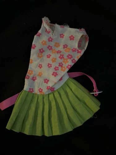 Francie Barbie Doll Mod Cousin Vintage Mattel Dress Tag Belt Slightly Summary