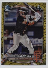 2025 Bowman Draft Chrome Yellow Reptilian Refractor 57/75 Gavin Kilen tw0