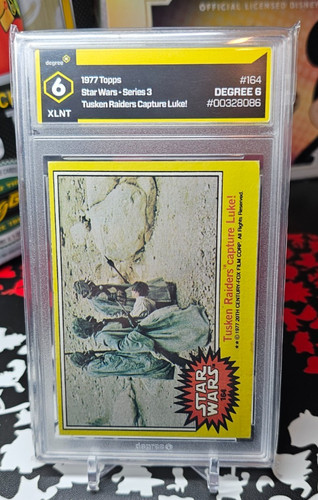 1977 Topps Star Wars #164 Tusken Raiders capture Luke! — Raw