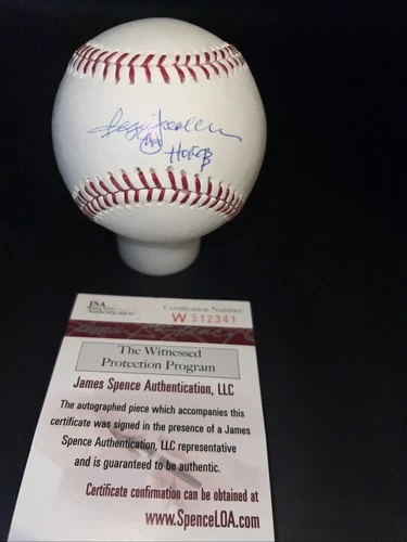 Reggie Jackson “HOF” Autograph Rawlings MLB Baseball New York Yankees JSA