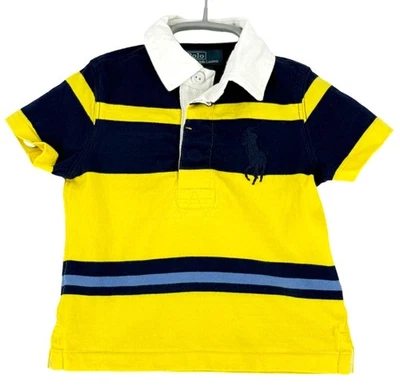 Polo By Ralph Lauren Enfants Garçons Col Polo Chemise T-Shirt Taille 12 Mois - Photo 1/4