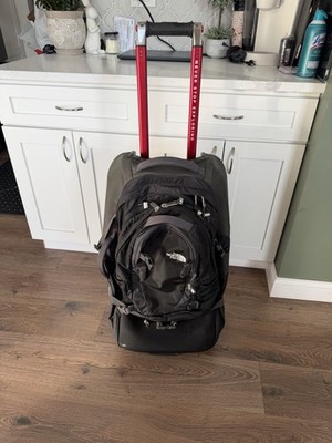 The North Face Double Track Rolling wheeled Suitcase duffle bag 29'' backpack